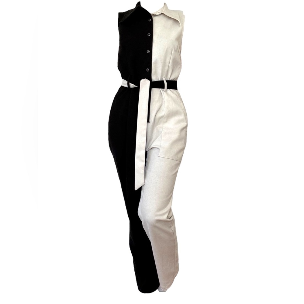 Fashion Brand Company Director’s Black and White Jumpsuit